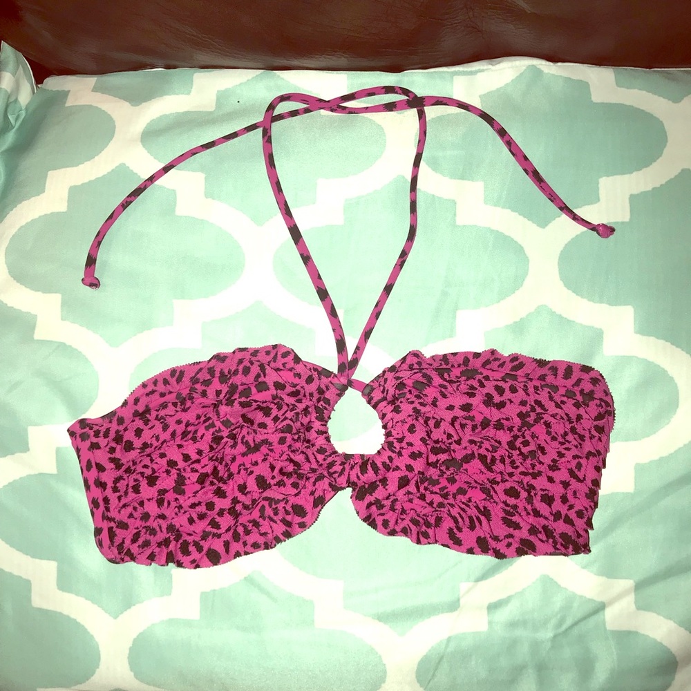 🔥Halter tied bandeau bikini top